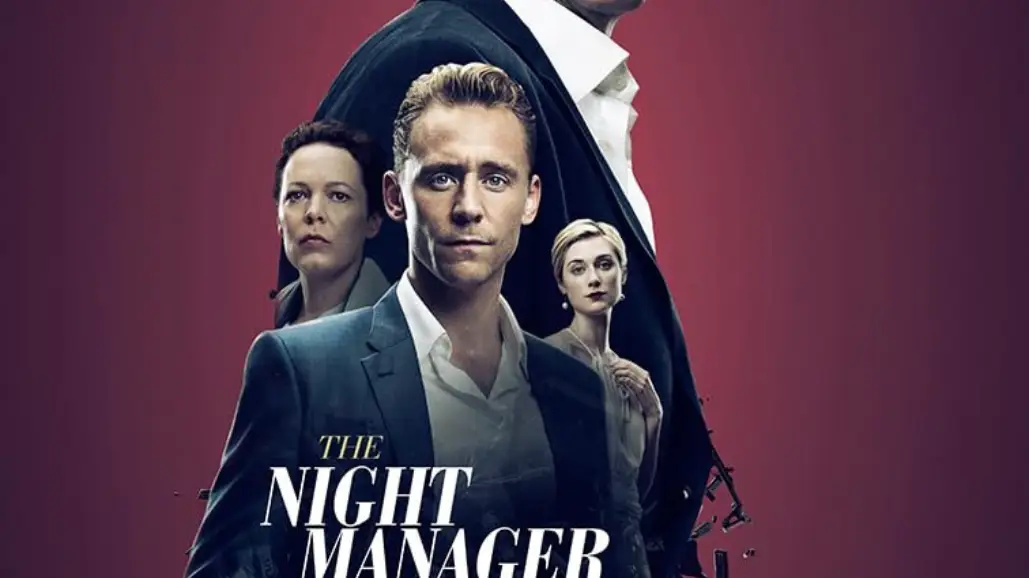 The Night Manager TV series poster highlighting Hugh Laurie and Tom Hiddleston, reflecting the show’s themes of espionage, corruption, and moral conflict.