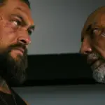 The Wrecking Crew movie steal image, it has Jason Momoa and Dave Bautista staring at each other in an angry look, movie is availble on prime video.
